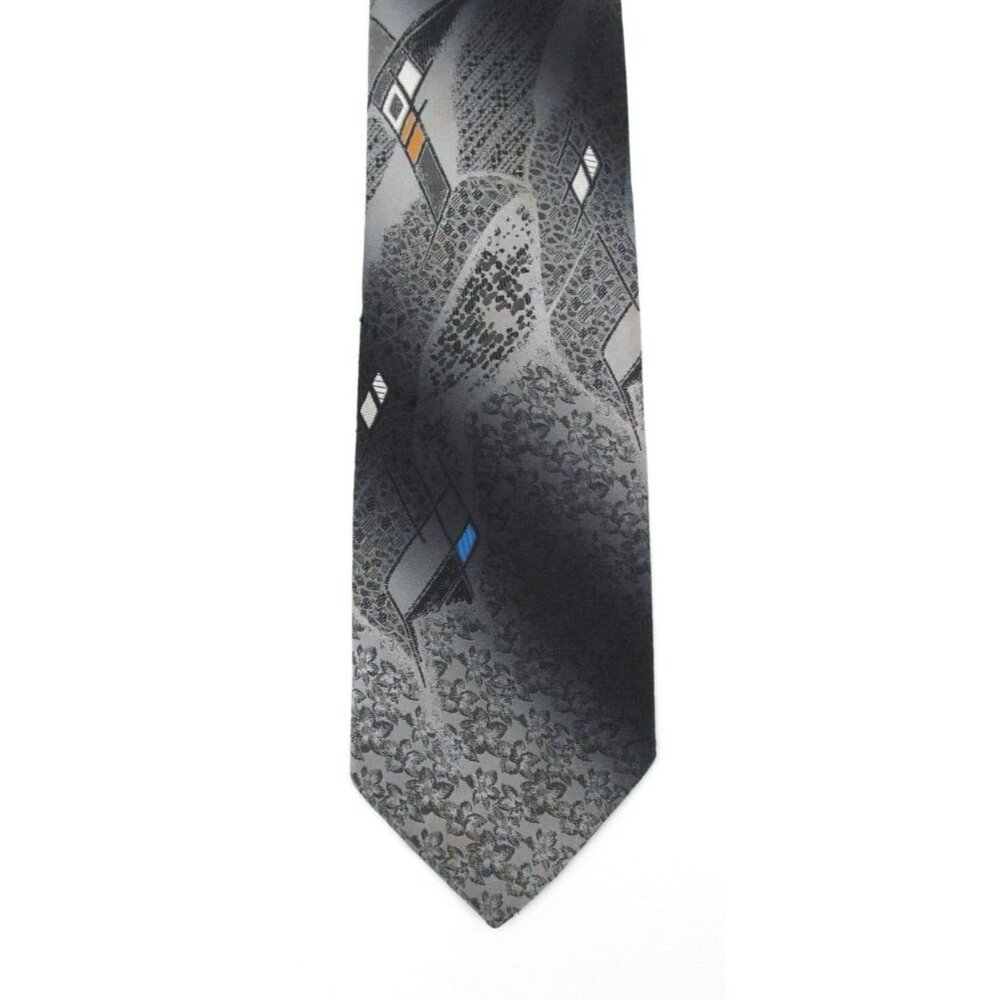 Vintage 70s Wembley Men's Wide Necktie Artistic Abstract USA Made 57x3.75"